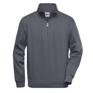 Felpa da lavoro unisex con mezza zip – James & Nicholson