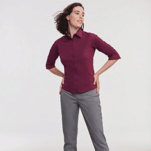 Ladies' 34 Sleeve Easy Care Fitted Shirt   Russell (4)