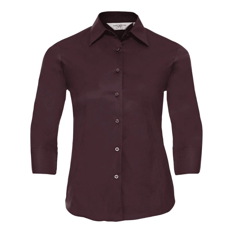 Ladies' 34 Sleeve Easy Care Fitted Shirt   Russell (5)