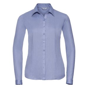 Ladies' Long Sleeve Tailored Herringbone Shirt   Russell (5)