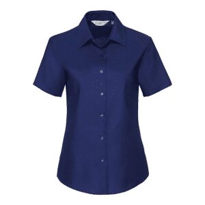 Ladies' Short Sleeve Easy Care Oxford Shirt   Russell (5)