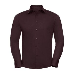 Men's Long Sleeve Easy Care Fitted Shirt   Russell (5)
