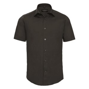 Men's Short Sleeve Easy Care Fitted Shirt   Russell (5)