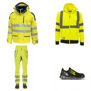 U Power KIT1 alta visibilità invernale Neon